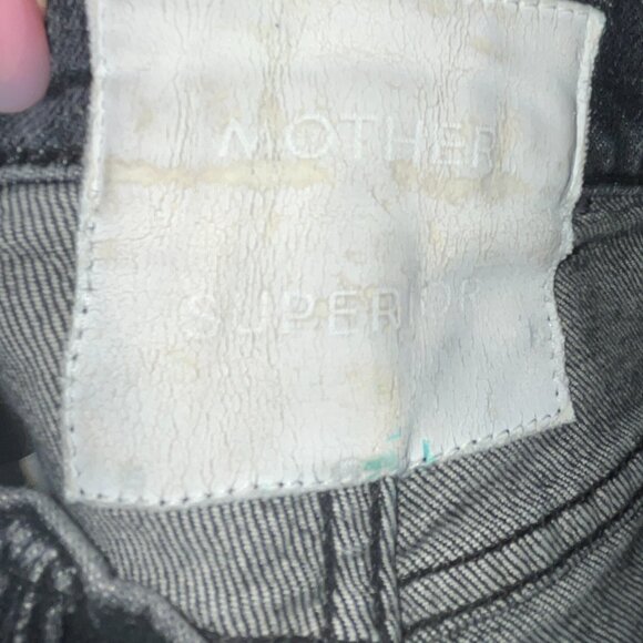 MOTHER SUPERIOR THE TOM CAT CHEW BLACK JEANS in OF CATS and KINGS WASH W24 L24 - Picture 11 of 15